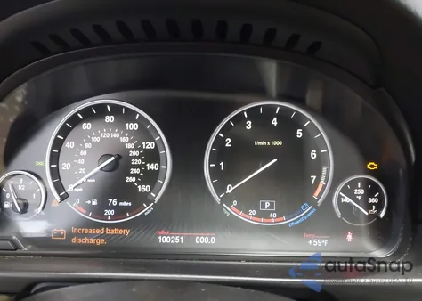 2013 BMW 550I xDrive z USA, uszkodzony, nr VIN WBAFU9C56DDY70471